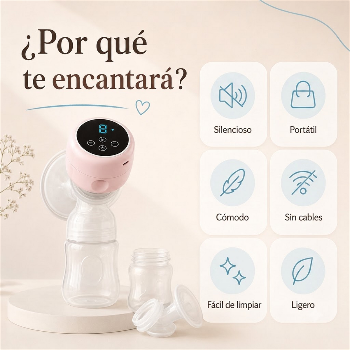 Extractor de leche eléctrico