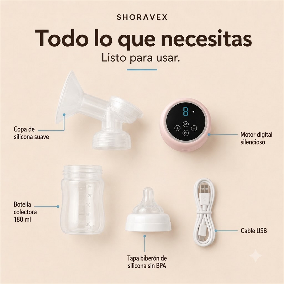 Extractor de leche eléctrico