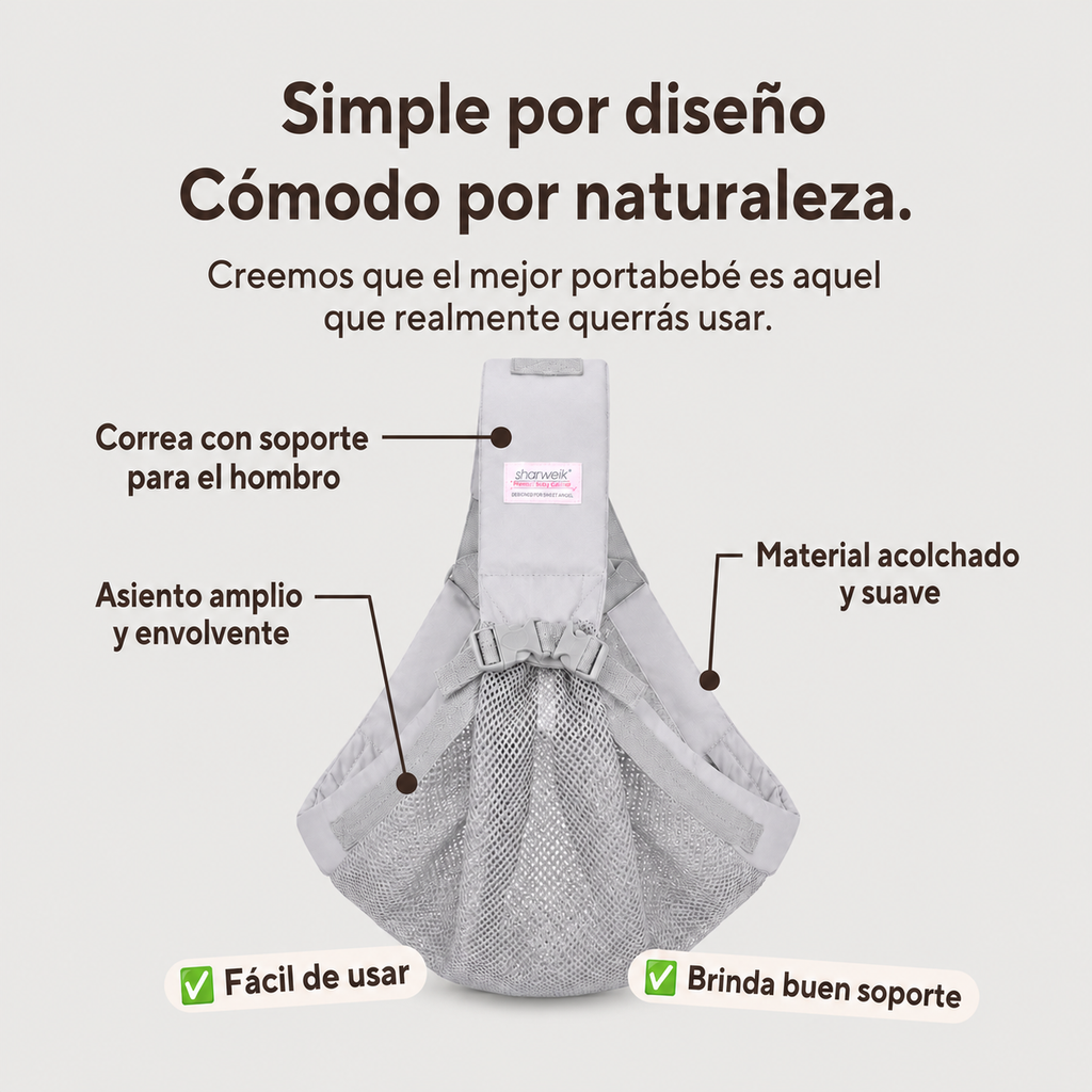 Portabebés Multifuncional 6 en 1 — Diseño Premium