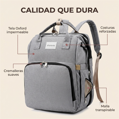 Mochila Mamá Multifuncional - ¡Viaja con Estilo!