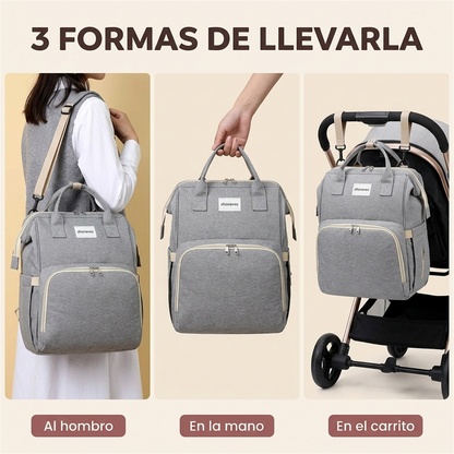 Mochila Mamá Multifuncional - ¡Viaja con Estilo!