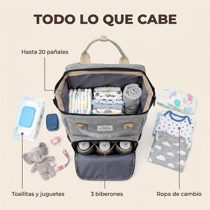 Mochila Mamá Multifuncional - ¡Viaja con Estilo!