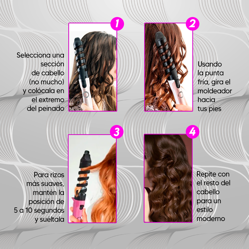 Spiral Curl™ – Rizos perfectos en minutos, sin salir de casa