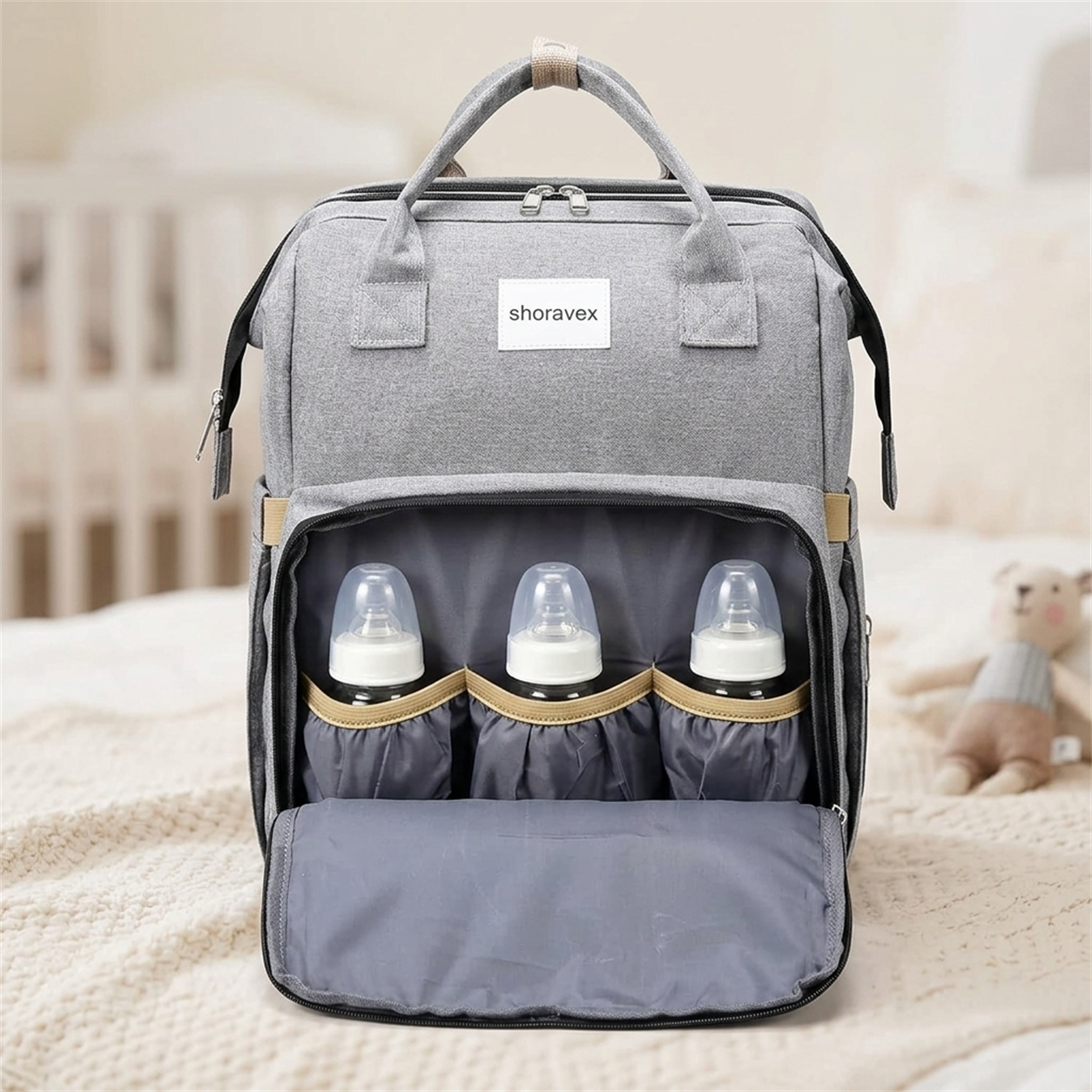 Mochila Mamá Multifuncional - ¡Viaja con Estilo!