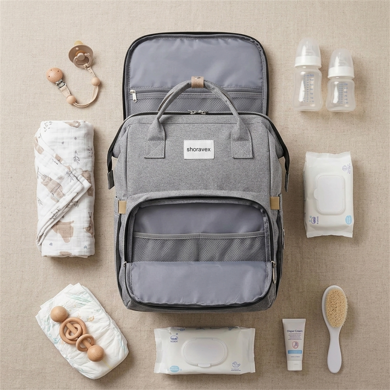 Mochila Mamá Multifuncional - ¡Viaja con Estilo!