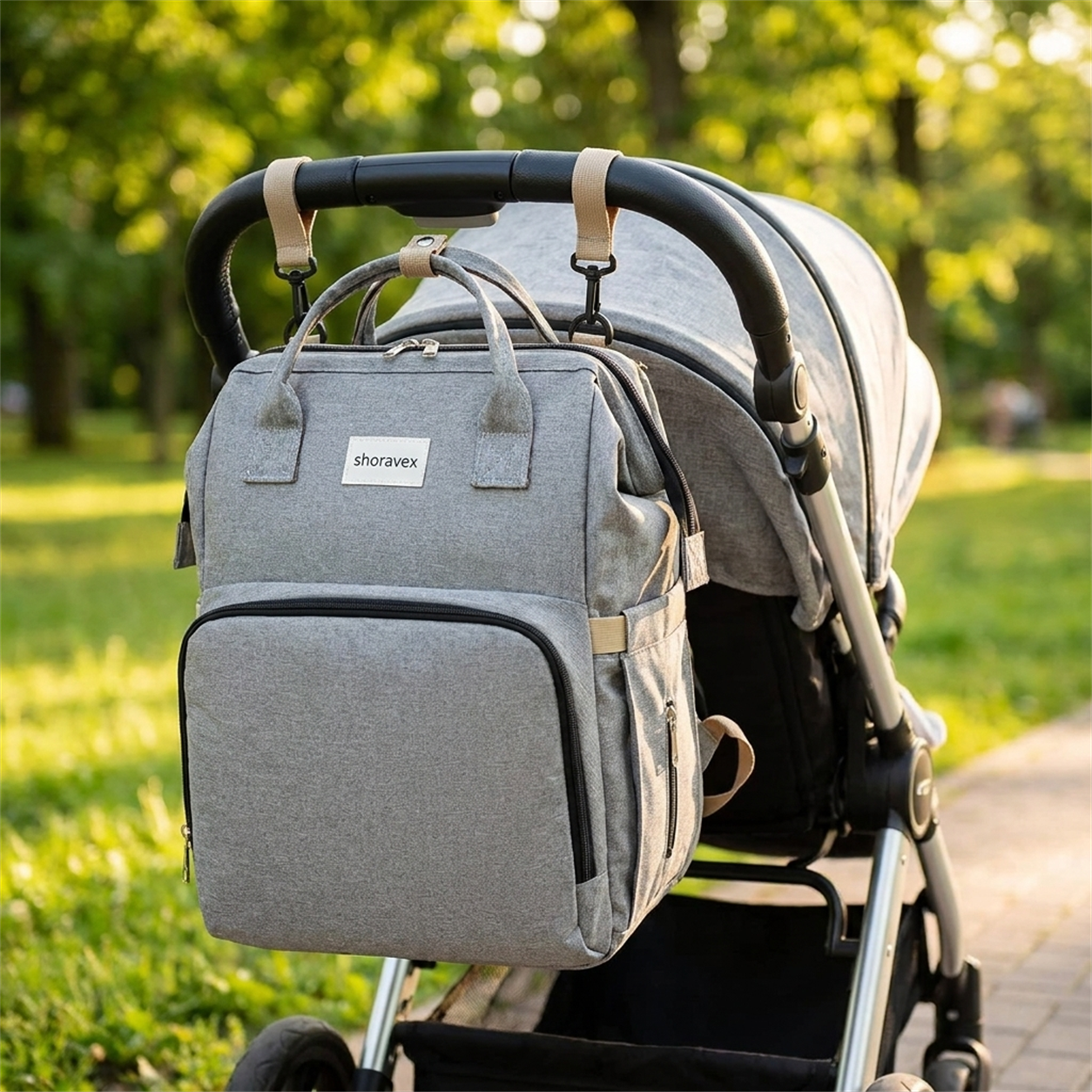 Mochila Mamá Multifuncional - ¡Viaja con Estilo!