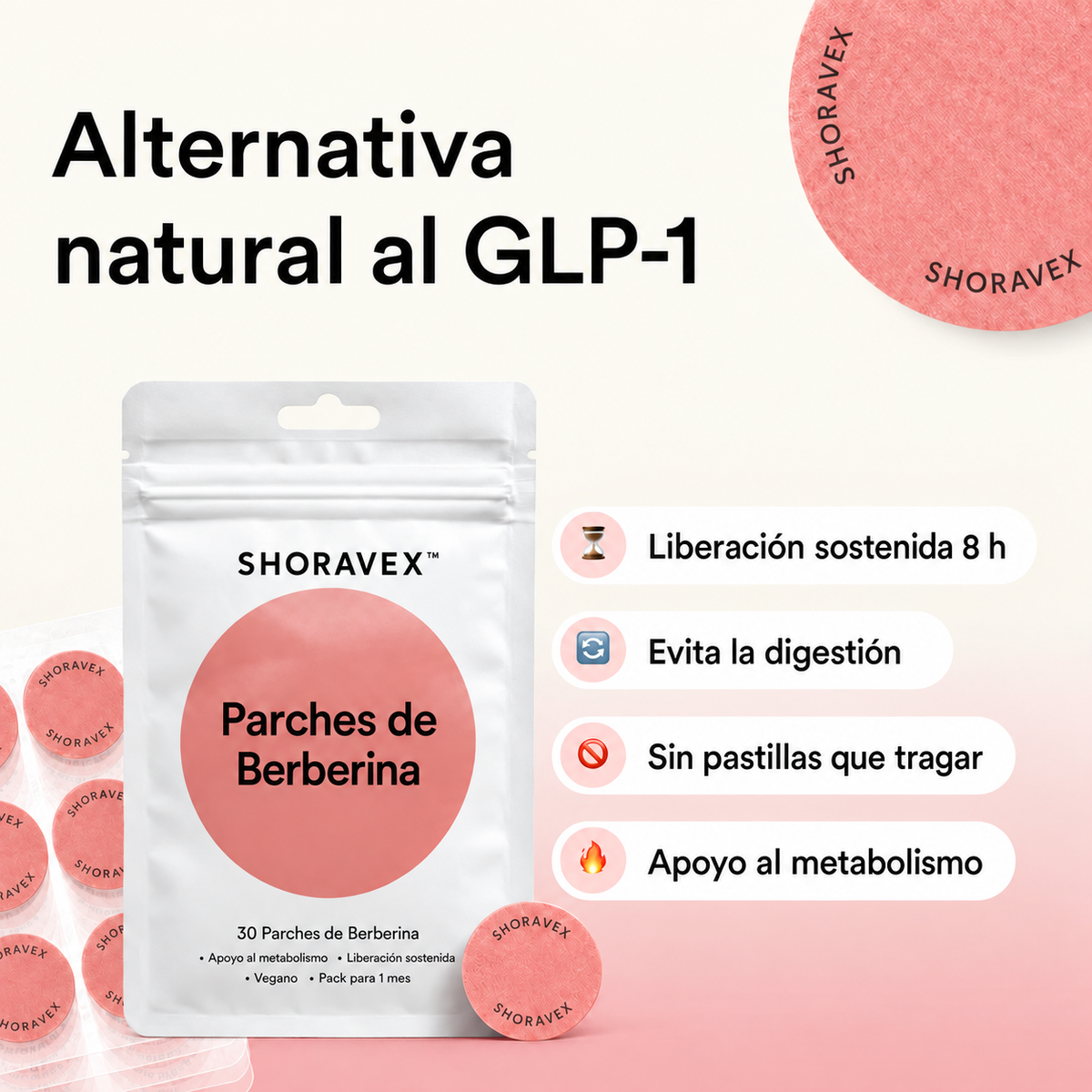 Parches de Berberina Naturales – SHORAVEX™