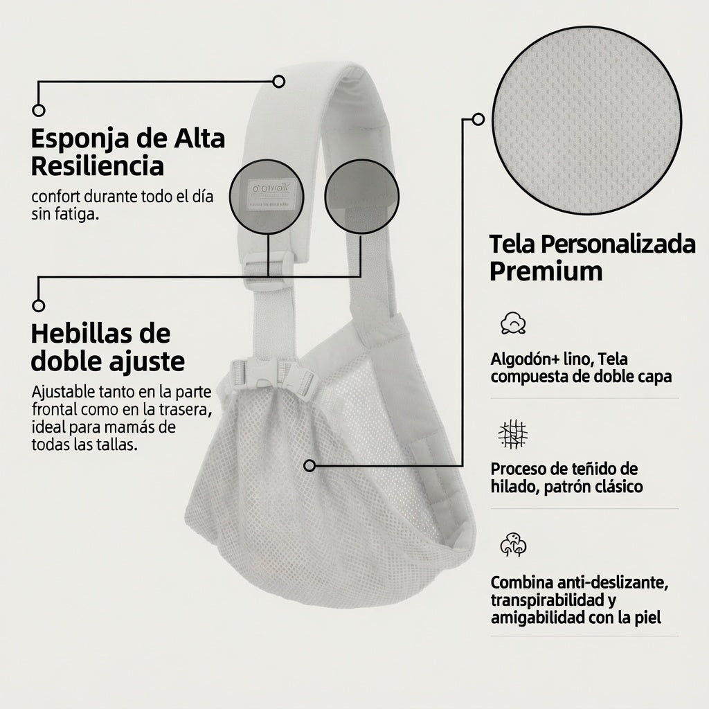 Portabebés Multifuncional 6 en 1 — Diseño Premium